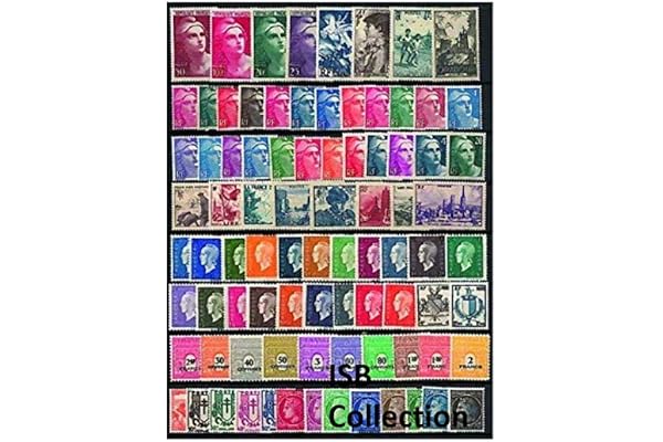 Année 1945 France, Timbres différents de Collection sur l'Année Complète
