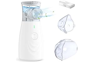 ‎JOSSIS Inhalationsgerät, JOSSIS Tragbar Inhaliergerät für Kinder und Erwachsene, Partikelgröße 1-5µm, Einstellbarer Sprühnebel, USB C Aufladbarer Inhalator