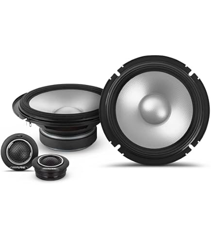 Alpine R-Series 6. 5 Inch 300 Watt Component 2-Way Car Speakers