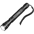ULTRAFIRE Tactical LED Flashlight 1300 HIGT Lumens Handheld Flashlight with Charger, 3 Modes Super Bright EDC Flash Light, IP65 Waterproof, WF-501D