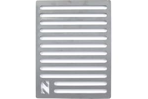 WELL GRILL Grille de cheminée - 19,7 x 22 cm - Grille de cheminée - Grille à charbon - Pour de nombreuses cheminées et fours - Épaisseur : 0,85 cm - En acier massif - Pas facile à déformer