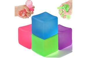 CELESTIMINGLE 4 Stück Antistressball Kinder Und Erwachsene, Stressbälle Doh Fidget Cube, Squishy Stressbälle Antistressball für Kinder Erwachsene, Antistress-Ball für ADHD Autismus (B)