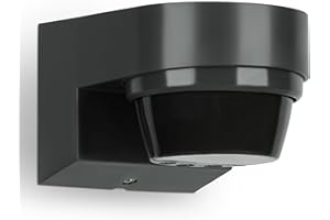 SEBSON Detecteur de Mouvement Exterieur IP65 - Montage Mural en Saillie, Adapté à LED, Programmable - Capteur Infrarouge 240°, Portée 8-14m, 3 Fils