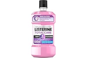 Listerine - Bain de Bouche 6 en 1 Total Care sans alcool - Goût plus léger Menthe Douce - 500ml