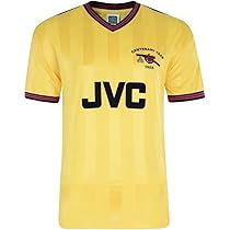 arsenal retro shirt yellow