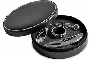 XLKJ Set da 4 Pezzi Cavatappi Manuale, Kit Professionale per Bottiglia di Vino