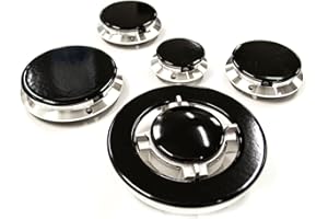 JPshop - Kit 4 adattabile a piano cottura cucina a gas compatibile con Nardi completo di 4 piattelli spartifiamma e 1 tripla corona