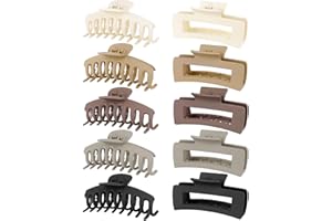 ‎KAVYA Kavya 10 Stück Haarklammer Groß, Haarspangen Damen Groß Dickes Haar Matt, Rutschfestes Haarklammern Set Haarstyling Zubehör für Frauen Mädchen