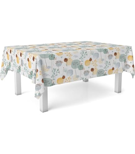 LILENO HOME Mantel Lavable [130 X 160 Cm] En Verde – Tejido De