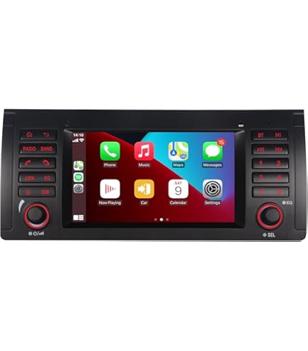 ES3003B 10.25" Android 10.0 Autoradio GPS Wifi DSP CarPlay BMW 5er E39 E53 X5 M5 Sat Nav TPMS/DAB-IN,Android 10.0 OS 4-Kern 2GB RAM+ 16GB ROM