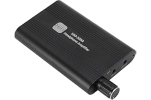 JTLB Portable Headphone Amplifier with 2 Stage Gain Switch, Compatible with 16 to 300 Ohm, 3.5mm AUX Input & Output Earphone Amp, Perfect for Audio Enthusiasts