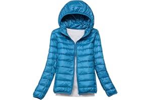 PENGNIAO Piumino Leggero Donna Con Cappuccio Piumini Leggeri Giacca Piumino Leggeri Donna Giacconi Invernali Cappotto Piumino Ultraleggero Pesante Giubbotti Imbottiti Giubbini Giacca Imbottito Invernale