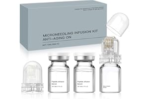 ALLONY Microinfusioni Viso, Microneedling Viso, Micro Infusion System, Microneedling, Fiale di Siero Anti-Invecchiamento, Rivitalizza la pelle, riduce le rughe e migliora l'elasticità, Tutti I Tipi di Pelle