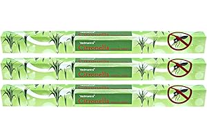 Vedmantra Incense Sticks - 20 Sticks x 3 Pack - Premium Series (Citronella)