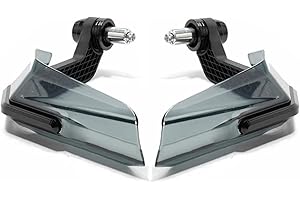 VOBOR Paramani per moto, paramani motard paramani moto universali,deflettore antivento per manubrio moto(Nero)