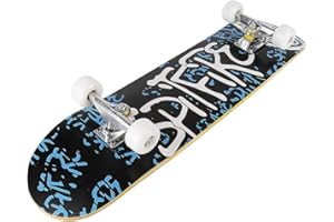LANTUS Monopatín Completo para Principiantes, niño, Adulto, monopatín, Doble Kick Deck cóncavo Skate Board para niñas y niños Principiantes y Profesionales