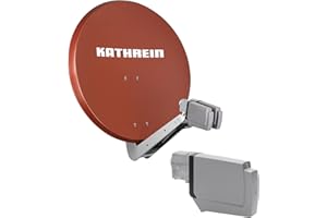 HM-SAT Kathrein CAS 90 ro Sat-Antenne multifeedfähig rotbraun - 4 Teilnehmer