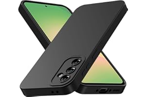 Tenphone Coque pour Samsung Galaxy A56 5G, Housse Etui de Protection en Silicone Souple, Cover Antichoc avec Protege de Camera, Pochette Compatible avec TPU (Noir, Sam A56)