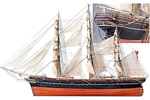 Artesanía Latina – Modellino di Nave in Legno – Clipper di Tè Inglese, Cutty Sark - Modello 22800, Scala 1:84 – Modelli da Assemblare - Livello Esperto