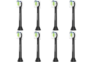 Trustnice Miniglówka Kompaktowe końcówki do szczoteczek do zębów Philips Sonicare - kompatybilne z Philips Sonicare i modelem szczotki zatrzaskowej, 8 sztuk
