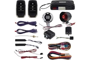 EASYGUARD PKE Car alarm system with proximity lock unlock remote starter push button start vibration alarm keyless start universal EC009-T2