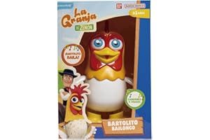 LA GRANJA DE ZENÓN BANDAI GM85005 La Granja Zenon Bartolito Bailongo, Multicolor: Muñeco Interactivo Que Anda y Baila, Juguete con Música- Muñeco Musical para niños, Óptimo Regalo para Fiesta, cumpleaños