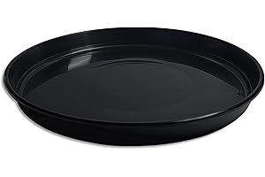 WOHNKULT Untersetzer für Blumentopf Blumenkübel Pflanztopf rund 9 verschiedene Größen in 2 verschiedenen Farben zur Auswahl (Ø 30 cm, Schwarz)