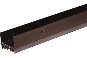Frost King B79/36H Vinyl Slide Bottom for Metal Doors, 1/3/4in Wide x 36in Long, Brown, 1-3/4 x 36