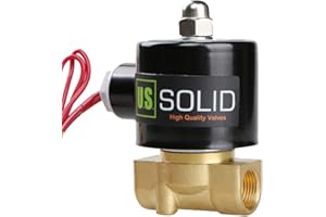 3/8" Brass Electric Solenoid Valve 24V AC Normally Closed G Thread VITON Gasket Solenoid Valve by U.S. Solid.