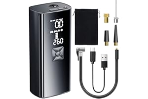 Adicop Mini Compresor Aire Portatil 9900mAh 150PSI Inflador Ruedas Coche Bomba de Aire Bicicleta Compresor de Aire Portatil Bomba de Aire Electrico Bicicletas,Moto, Coche,Pelotas con Batería Externa