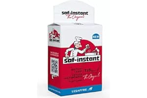 SAF Levure red – Levure de Boulanger Instantanée pour Pains - 125g + sticker marque Maolo