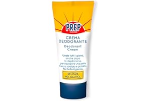 Prep, Crema Deodorante, Per Pelli Sensibili, Per Utilizzo Quotidiano, A Lunga Durata, Delicata, Senza Alcol, 35ml