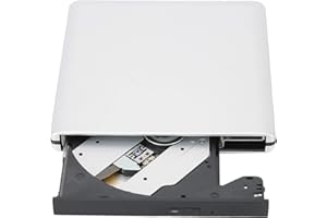 Lazmin112 External DVD Drive,USB 3.0 Portable CD/DVD/VCD Drive,Supports D9 Double-layer Burning and DVD-RAM Rewriter Writer Reader,For XP/2003/Visto/7/8/10/Linux/OS X 10