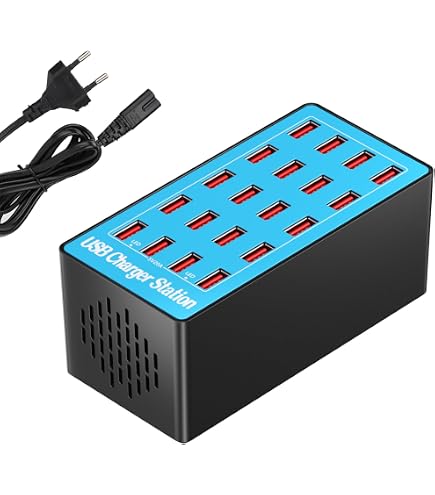 USB Oplader Hub Met 20 Poorten – Snelladen Met PWM-Chip En Koelventilator