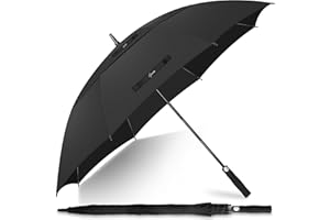 NINEMAX Paraguas Grande Antiviento, XL/XXL Paraguas Golf Grandes, Umbrella Extra Grande Resistente Al Viento Fuerte para Hombre Mujer