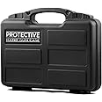 GunAlly Heavy-Duty Pistol Case Lockable Pistol Case with Foam ABS Durable Waterproof Plastic Box