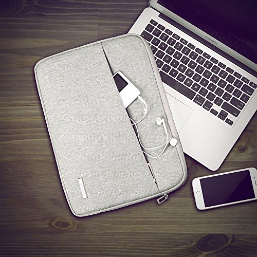 JSVER 13 3 Zoll Laptoph  lle Notebook Tasche aus Stoff speziell f  r Macbook Air  Pro Retina Sleeve H  lle  Spritzwasserfest  einfach