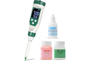YIYEGO phmetro, Digitale Misuratore pH Alimentare con Sonda pH ad Alta Precisione, Impermeabile pH Metro per Carne, Pane, Formaggi, Impasti, Panna e Acqua