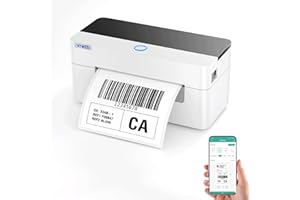 vretti Impresora Térmica 4x6 Bluetooth/USB, Impresora de Etiquetas de envío de 4 x 6, Escaneo 99.99%, Cabezal 3X Duradero, Sin Toner/Ahorra 70%,Compatible con Etsy, Shopify, Ebay, Amazon, USPS, UPS