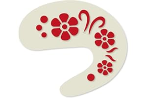 FS STENCILS Summer Daisy Eye Face Painting Stencil 9cm x 8cm Washable and Reusable