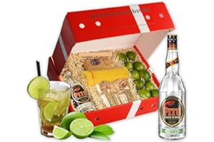 ‎HANSEN OBST Hansen Obst - Geschenkbox "Caipirinha-Cocktail" - Cocktail Mix Set - Präsentkorb Cocktail-Starter-Set - Geschenk Cocktail Liebhaber