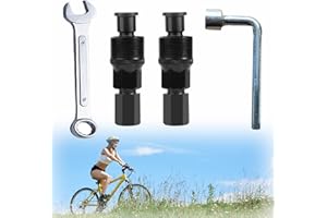 FFTANXS Extracteur de manivelle,Extracteur de pédalier,Vélo extracteur de manivelle,Outil de extracteur de pédalier vélo,pour réparation vélo,Ensemble d'outils de Retrait de pédale de manivelle