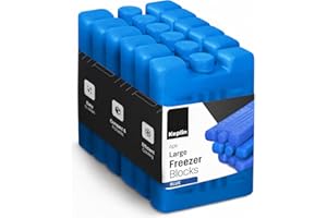 KEPLIN Freezer Ice Blocks (6 Pack) – Reusable Ice Packs for Cooler Bags, Lunch Boxes, Travel, Picnic & Camping – Long Lasting Cooling Gel Keeps Food & Drinks Fresh for Hours
