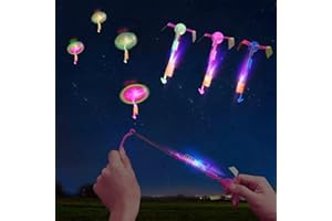 YUYWWAN LED Helicóptero Vuelo Juguete Infantiles, 25 Piezas Juguetes Luminosos para Fiestas, LED Tiradores de Helicóptero, Juguetes Luminosos para Infantiles Cumpleaños Fiestas Regalos