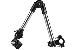 MUMISUTO Portaombrelli Regolabile per Passeggino, Supporto per Ombrello da Esterni Elastico Regolabile a 360° per Carrozzina Sedia da Bicicletta Biciclette Auto Elettriche Sedia a Rotelle Bambini Sedie (Nero)