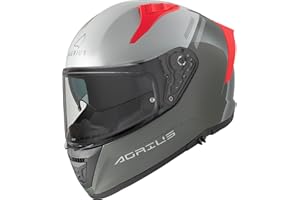 Agrius Storm Banshee Full Face Motorcycle Motorbike Crash Helmet With Internal Sun Visor Unisex Adult Scooter Moped Road Legal ECE 2206 Approved