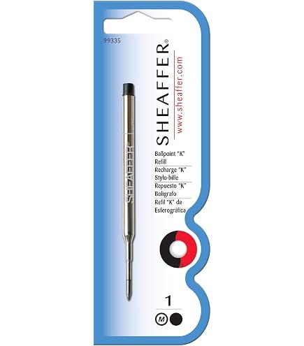 Sheaffer Kugelschreibermine M Schwarz – Nachfüllmine Für Legacy, Agio, Prelude & Mehr (Ref 99335)