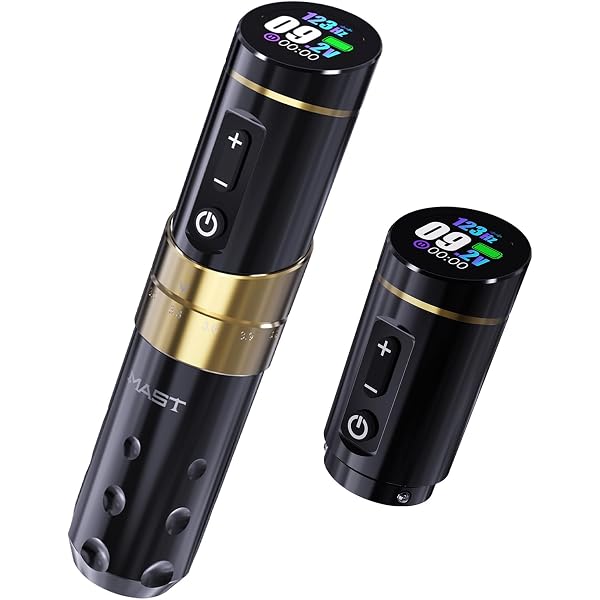 Mast Archer2 Tattoo Maschine Set - Wireless Rotary Pen - Brushless Motor - 3,5mm Stroke - Mit Akku & Zubehör