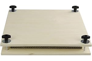 PEBARO BP1 Blumenpresse, hochwertiges Birkensperrholz 9 mm, mit 4 Pappeinlagen, 30 x 30 cm, sehr stabil, Blattpresse, Blütenpresse, Made in Germany, das Holz lässt sich auch bemalen, Mittel