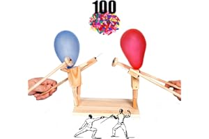 B BACHVIBES BachVibes-Marionetas de Esgrima de Madera Hechas a Mano